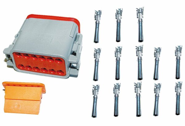 "Deutsch" Steckerset 12-pol. komplett