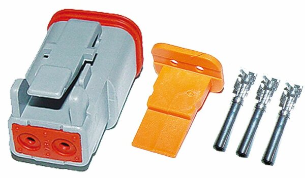 "Deutsch" Steckerset 2-pol komplett