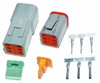 Deutsch Steckkupplung wasserdicht 6 pol.