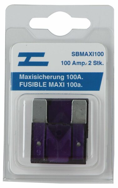 2 Maxisicherungen 100 Amp.