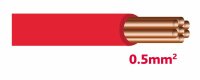 Autolichtkabel 0.5 mm2 rot
