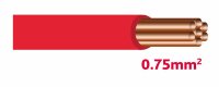 Autolichtkabel 0.75 mm2 rot