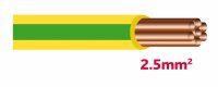 Autolichtkabel 2.5 mm2 gelb-grün Spule