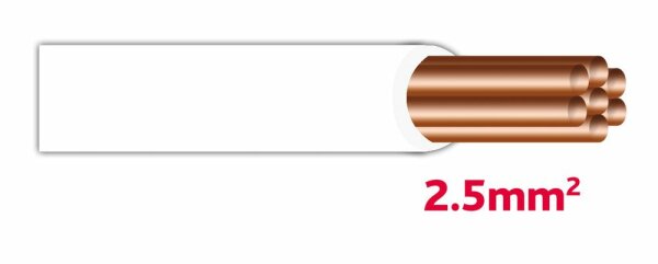Autolichtkabel 2.5 mm2 weiss