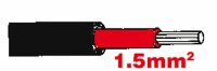 Autolichtkabel, doppelt isoliert 1.5 / 4.0 schwarz