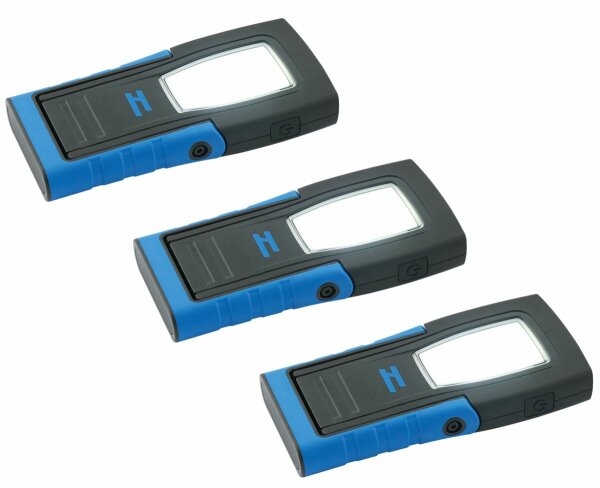 Kit de 3 lampes d’inspection LED ultrafines, avec pied pivotant, aimant et crochet