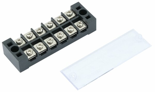 Masse- oder Stromverteiler 6-pol schwarz