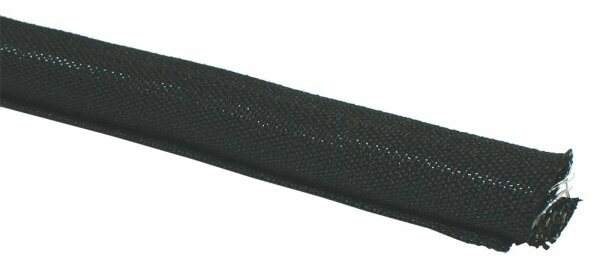 5m Gewebeschlauch Snap 19PET schwarz
