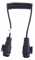Spiralkabel 13-pol. 1.5 m mit Stecker 12 V