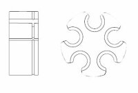 Harnessflex Mehrfach Reduziereinsatz schwarz NC20 NW 17...