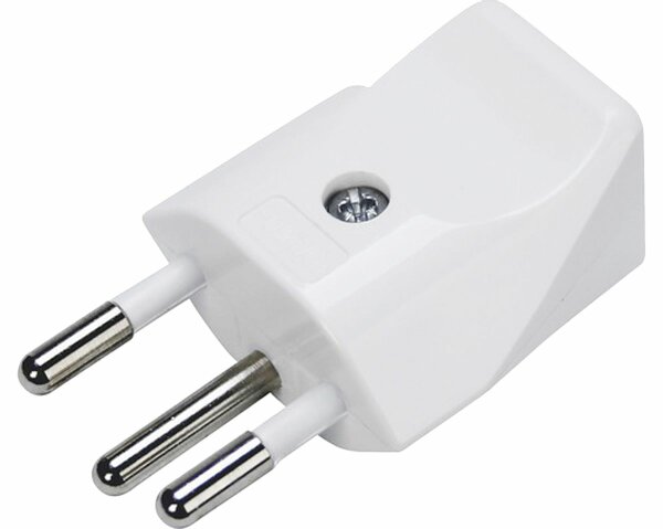 Stecker T12 10 A 230 VAC weiss