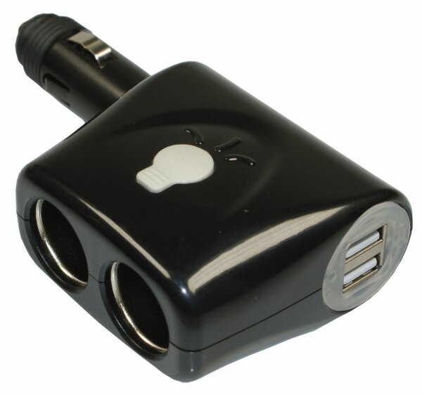 Zig.anz-Steckdose 2-fach plus 2 x USB 2.0