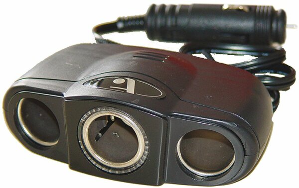 3-fach Steckdose f. Zigarren-Anzünder