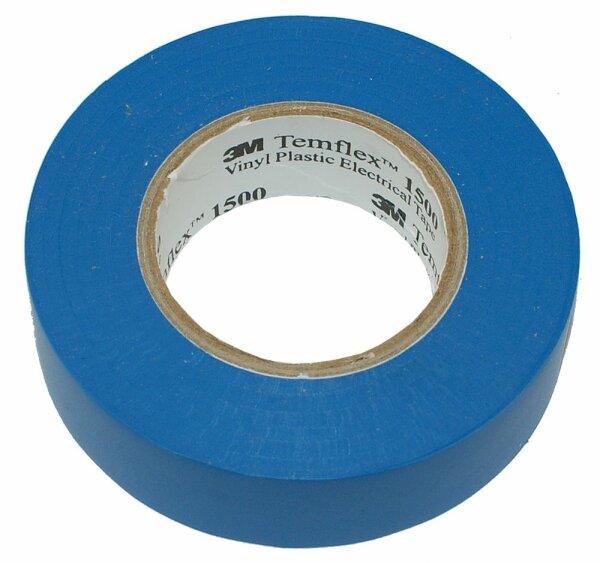1 rouleau 3M bande isolante 20mx19mm bleu