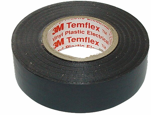 1 Rolle 3M Isolierband 20 m x 19 mm schwarz