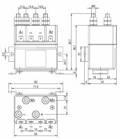 Polumkehrrelais 12V 100A
