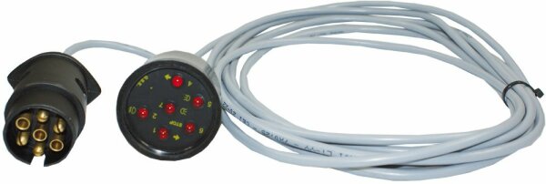Testeur prise de remorque 7 pôles Câble 5m