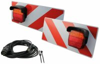 Satz Warntafeln mit LED-Leuchten für Überbreite