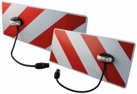 Satz Warntafeln mit LED-Leuchten für Überbreite