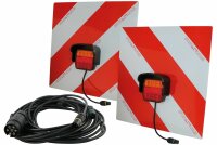 Satz Warntafeln mit LED-Leuchten für Überbreite