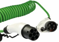 Übergangs-Ladekabel, 3.7 kW, 16 A / 400 V 4.5 m spiral