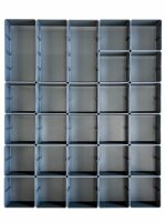 Einsatzkastenset 24x 100 x 100 x 55 mm, 3x 200 x 100 x 55 mm