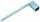 Grundhalter zu Doppelradmarkierungssatz LED, ausziehbar 360 - 550 mm, horizontale Schwenkung