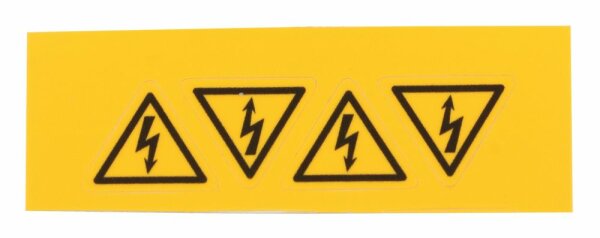 Warnschild Hochspannung 12.5mm