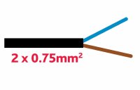 TD-Kabel 2x0.75mm schwarz