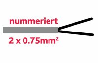 Steuerkabel 2 x 0.75 mm2 grau
