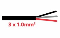 Anhaengerkabel 3x1.0 mm schwarz