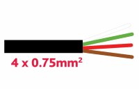 Anhaengerkabel 4 x 0.75 mm schwarz rechts
