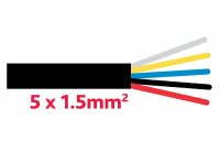 Anhaengerkabel 5x1.5 mm schwarz