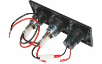 Pro Car Einbausteckdose mit USB-Doppelsteckdose