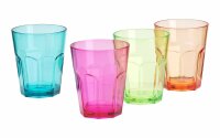 Trinkgläser Soda 340 ml 4er Set bunt