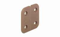 Häfele Gelenkloses Scharnier 40 x 40 mm braun