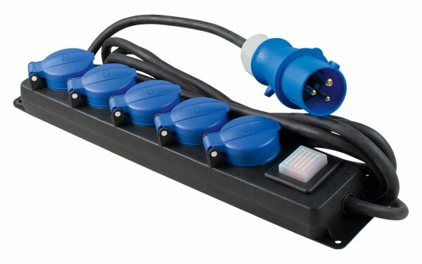 Profi Verteiler Steckdosenleiste 5-fach IP44