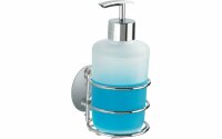 Wenko Turbo-Loc Seifenspender mit Edelstahl Wandhalterung...