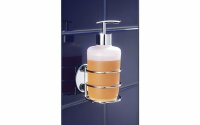 Wenko Turbo-Loc Seifenspender mit Edelstahl Wandhalterung...