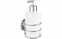 Wenko Turbo-Loc Seifenspender mit Edelstahl Wandhalterung 285 ml