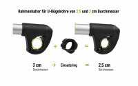 EUFAB Strap Rahmenhalter lang Ø 25+30mm