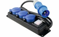 Profi Verteiler Steckdosenleiste 3-fach IP44