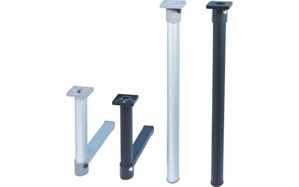 Knorz Gelenktischfuß mattsilber Gelenk mittig 675/315 mm