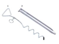 Tent peg - half round 10 pieces
