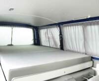 VW T6/5 KR Ensemble de rideaux gris, translucide
