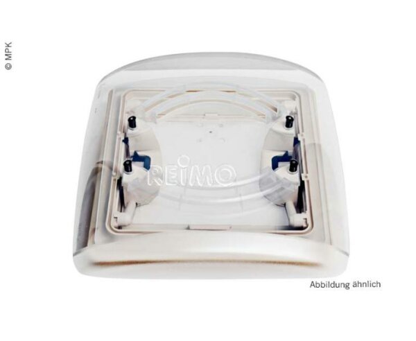 MPK Skylight Vision Vent S 28x28cm - Smoked Glass, Grey Frame