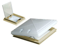 Dachhaube Modell 42 400 x 400 mm in Milchglas-Optik mit...