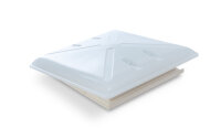 Dachhaube 400 x 400 mm - Milchglas - Mit Rollo und...