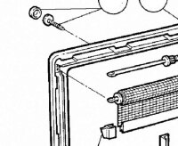 Kit de fixation cadre intérieur, beige