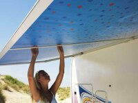 Awning Prostor 600 5,50m Blue Waves, silver